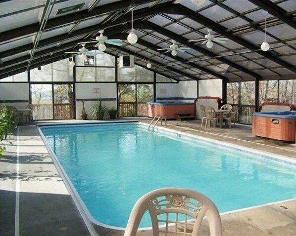 Indoor pool, a heated pool