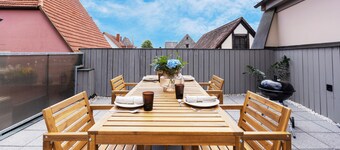 homie stay Badgasse - Fewos am Main mit Dachterrasse & Fahrradgarage