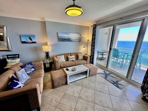 TV, DVD player - Beautiful Gulf-Front Condo, Large Balcony, Fabulous Views, Great Location! (Panama City Beach)