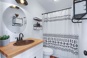 Hair dryer, towels