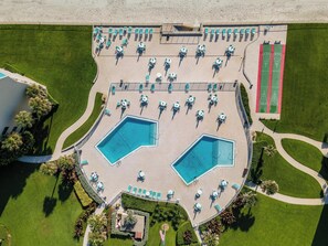 Una piscina riscaldata