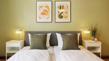 シティ アパートメント | 客室ごとに異なるインテリア、アイロン / アイロン台、WiFi (無料)、ベッドシーツ