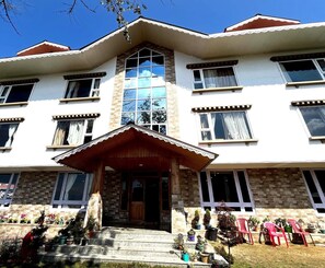 Majoituspaikan sisäänkäynti