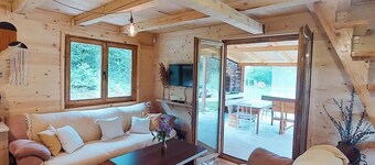 Cozy getaway house surrounded by forest and meadows 