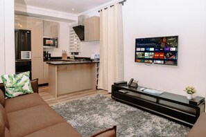 Chalé superluxo, 1 quarto | Roupas de cama premium, individualmente decorados