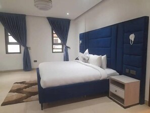 Suíte presidencial, 1 quarto | Roupas de cama premium, individualmente decorados