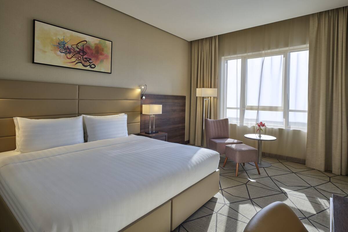 Room, 1 Katil Raja (King), Accessible (Guest) | Cadar kapas Mesir, peralatan tempat tidur premium 