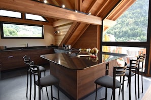 Microwave, dishwasher, high chair