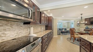 Fridge, microwave, oven, stovetop - GORGEOUS 2 Bedroom/2 Bath Anna Maria Key Royale Home with Resort-Like Outdoor Areas! (Holmes Beach)