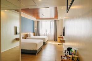Chambre Premier double | Minibar, bureau, rideaux dâobscurcissement, systĂšme dâinsonorisation