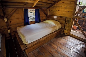 Cabana | 1 quarto, cofres nos quartos, Wi-Fi de cortesia, roupa de cama