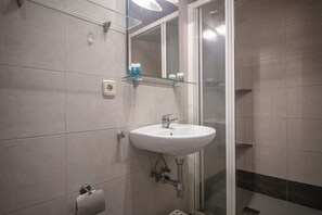 Shower, hair dryer