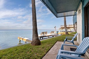 Terrace/patio - Las Brisas on the Bay Unit 119 (South Padre Island)