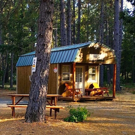 Property grounds. Applegate Cabin 2 - Restrooms and Showers are only a short walk away.
