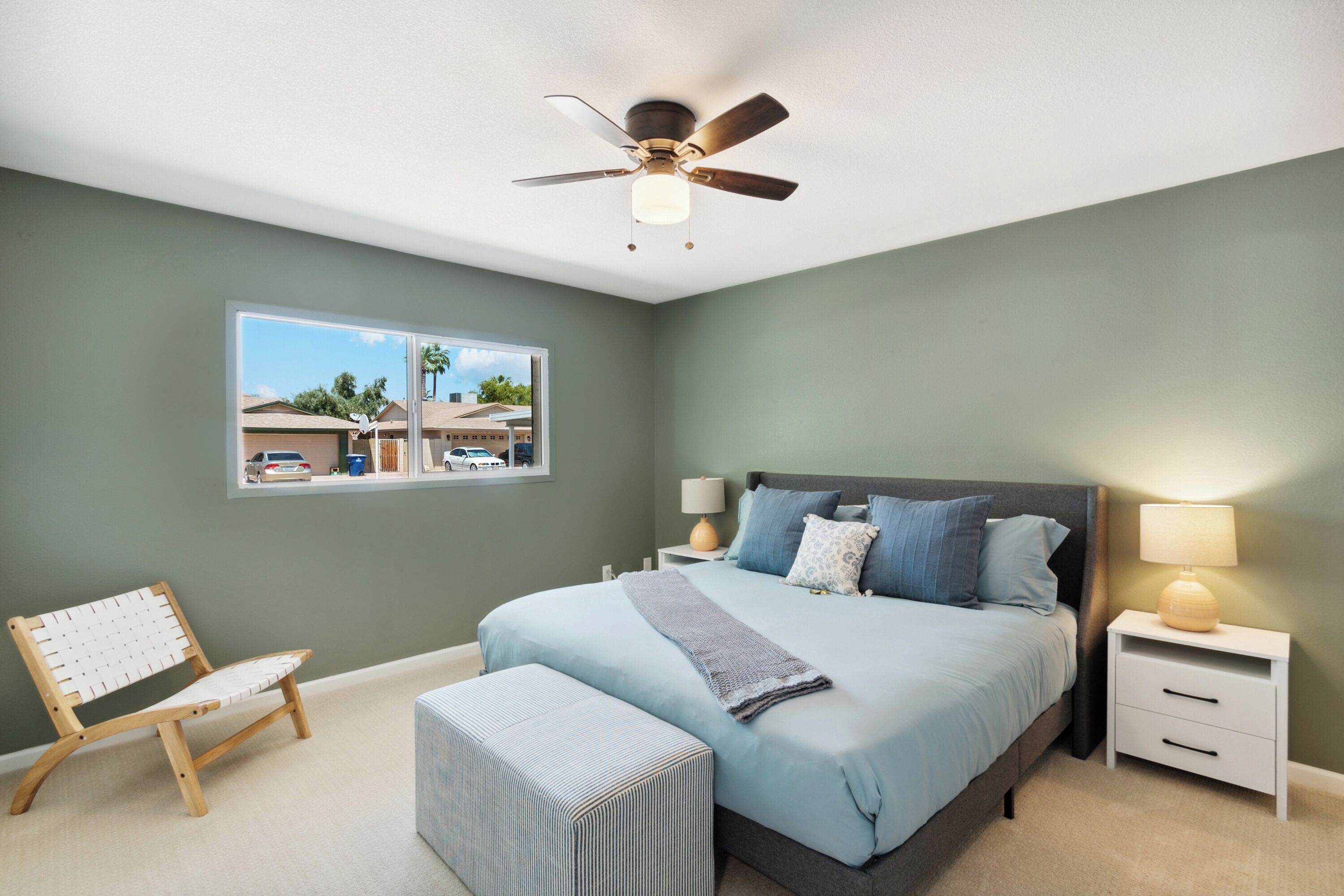 4 habitaciones, escritorio, tabla de planchar con plancha y wifi gratis 