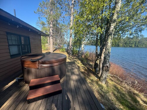 Cedar Retreat located in God's Country, on East Bass Lake. Sleeps 10!