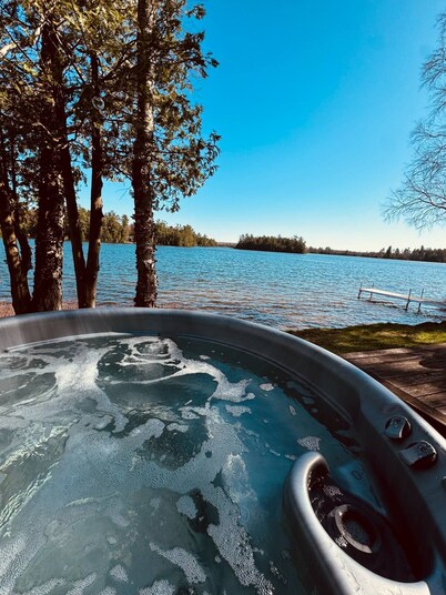 Cedar Retreat located in God's Country, on East Bass Lake. Sleeps 10!