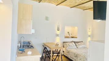 1 chambre, lit parapluie, draps fournis