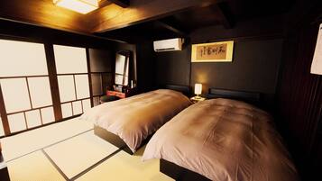 Down comforters, individually decorated, individually furnished, desk