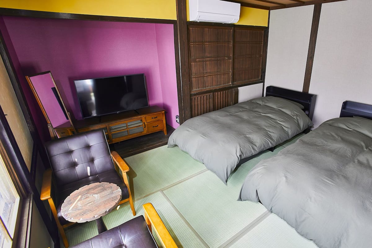 Down comforters, desk, WiFi (free), individually decorated