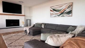 TV connectée, cheminée