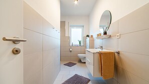 Shower, hair dryer