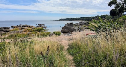 Lovely 2-story cabin by the sea on Bornholm