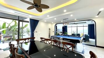 Executive Villa, 3 Bedrooms | Living area | 50-inch flat-screen TV with cable channels