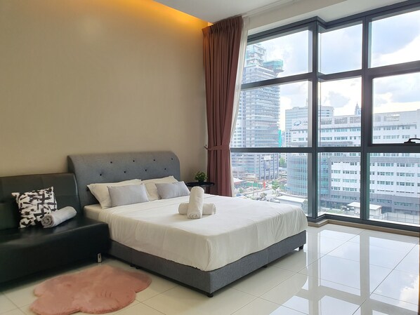 1 habitación, tabla de planchar con plancha, wifi y ropa de cama 