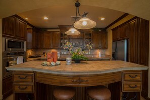 Fridge, microwave, oven, stovetop - Montebello 1C 3 bdr Ocean View in Los Suenos (Herradura Bay)