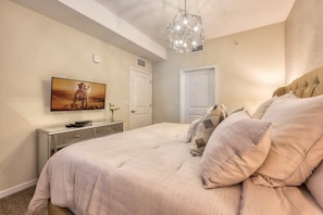 2 bedrooms, iron/ironing board, travel crib, WiFi