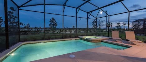 A heated pool