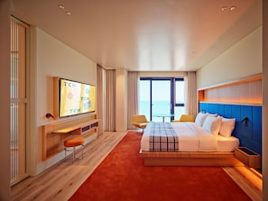 The coolest oceanview suite king terrace | View from room - The Coolest Hotel (Busan)