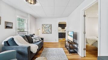 Desk, iron/ironing board, travel crib, WiFi