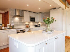 Fridge, dishwasher, electric kettle, toaster