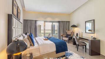 Appartamento Luxury | 1 camera, una cassaforte in camera, ferro/asse da stiro, Wi-Fi gratuito