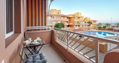 Vacation 'La Gomera' with Sea View, Shared Pool and Wi-Fi