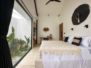 Villa, 1 chambre | Draps en coton égyptien, literie de qualité, coffre-fort