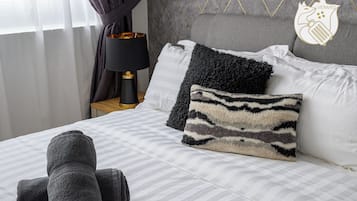 1 bedroom, blackout curtains, iron/ironing board, free WiFi
