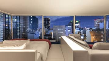 1 chambre, couette en duvet d'oie, minibar