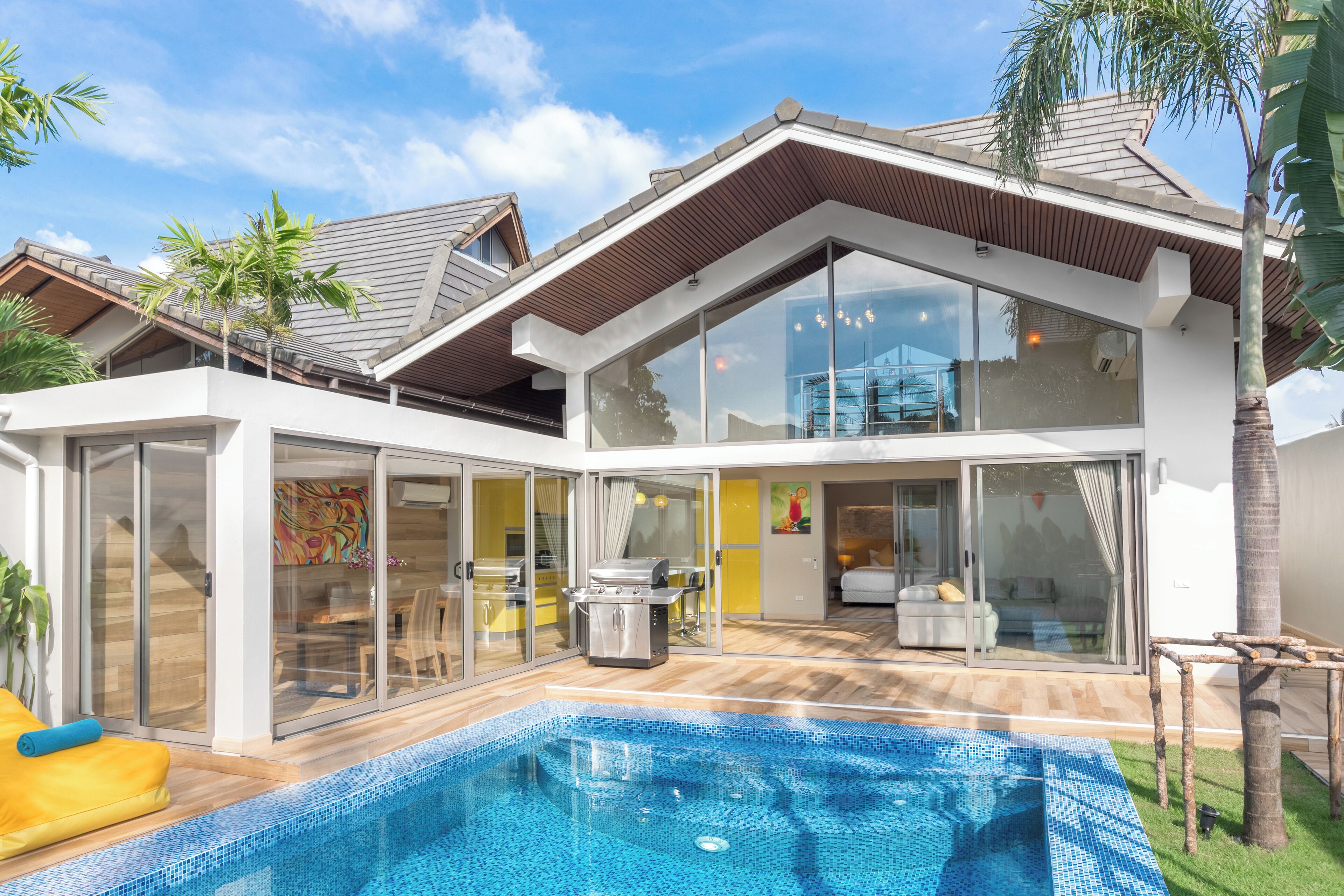 Vila Premium, 2 kamar tidur, teras, di pinggir kolam renang | Teras/patio