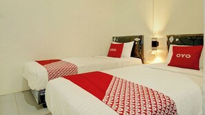 ห้องดีลักซ์ทวิน | พื้นที่ทำงานแบบใช้แล็ปท็อป, Wi-Fi ฟรี, ผ้าปูที่นอน