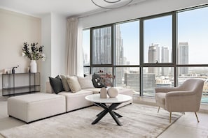 Departamento presidencial | Área de sala de estar | Smart TV de 55 pulgadas con canales digitales 