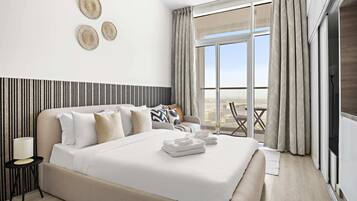 Premium bedding, in-room safe, individually decorated