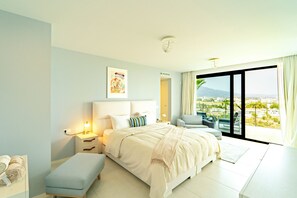 4 bedrooms, iron/ironing board, WiFi, bed sheets - Amazing villa with breathtaking sea & golf views (AN)