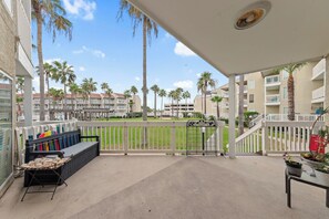 Terrace/patio - Available for Spring! Relax in a Condo by the Sea #1107 (South Padre Island)