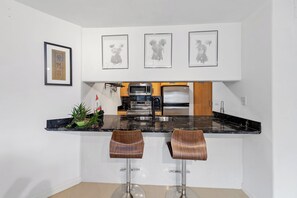 Fridge, microwave, oven, stovetop - Available for Spring! Relax in a Condo by the Sea #1107 (South Padre Island)