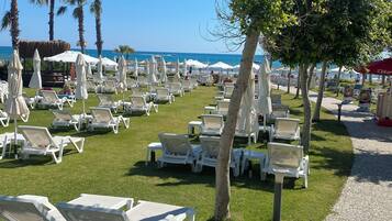 Privat strand i nærheden, strandbarer