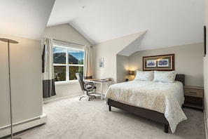 1 chambre, bureau, accès à Internet, literie fournie
