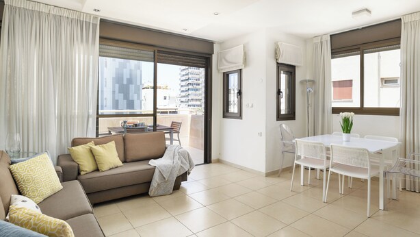 Comfort Apartment | Living area - Comfy & Terrace neear Beach by FeelHome  (Tel Aviv)